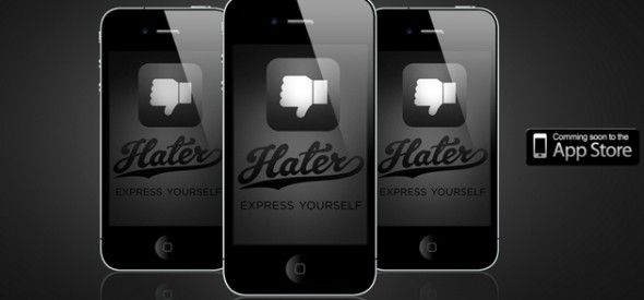 new iPhone app Hater